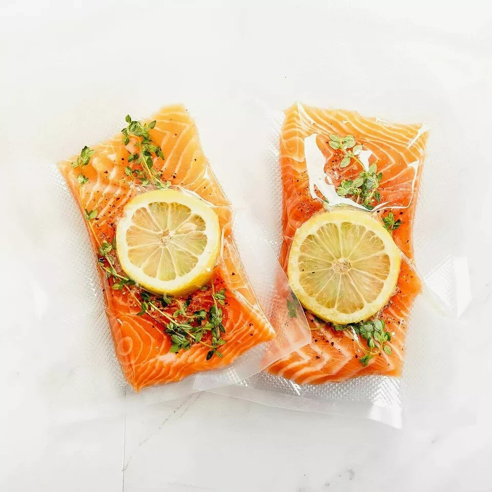 100 Vacuum Sealer Bags 8"X12" Quart Food Vac Storage for Food Saver, Seal a Meal