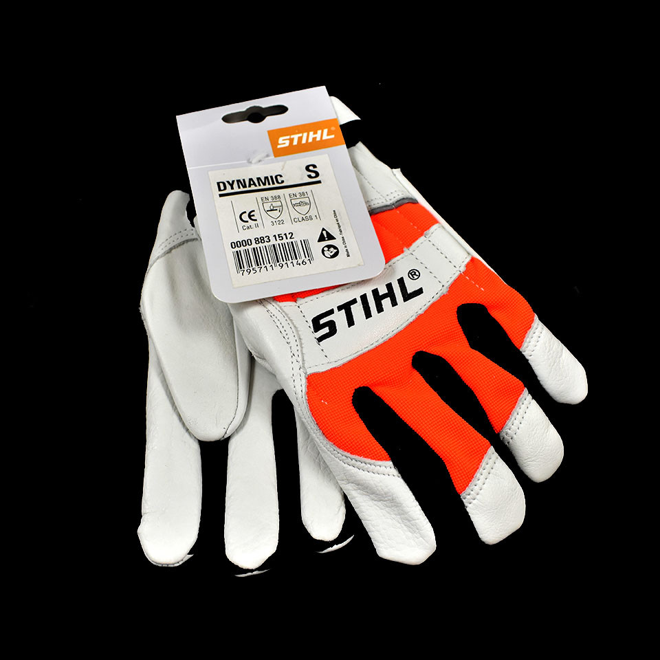 GENUINE STIHL DYNAMIC CHAINSAW GLOVES SMALL SIZE FORESTRY CHAIN SAW