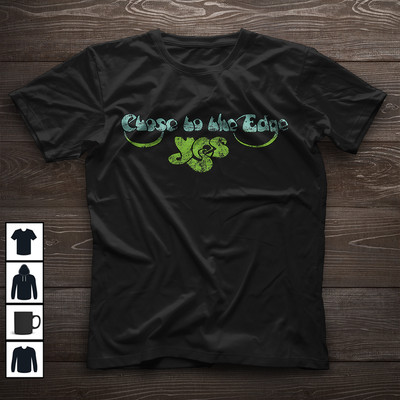 Yes Band Close to the Edge Band Black T-Shirt Gift For Fan Full Size