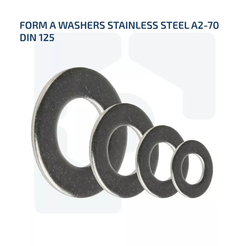 5mm FLAT FORM G WIDE WASHERS STAINLESS STEEL A2 FITS BOLTS AND SCREWS DIN 9021