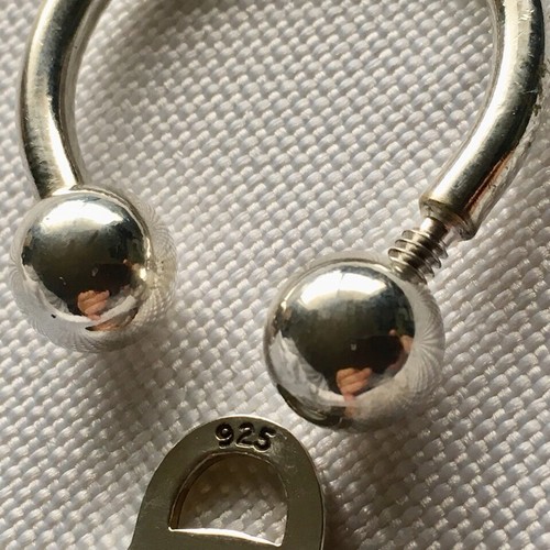 NICE Genuine Tiffany & Co. RETURN TO TIFFANY Love HEART CHARM Key Ring STERLING