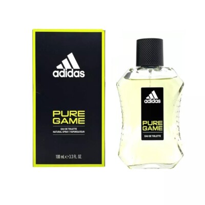 Adidas PURE GAME Cologne Spray for Men 3.3 / 3.4 oz Eau De Toilette New In Box