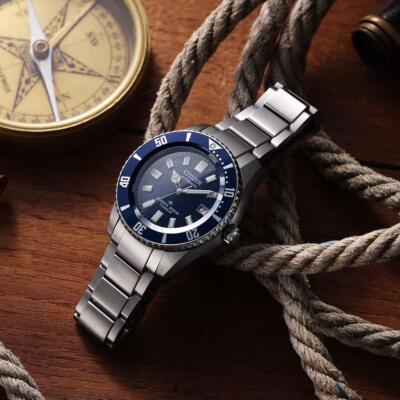 Pre-owned Citizen Promaster Nb6021-68l Titanium Mechanical Automatic Diver 200m Watch