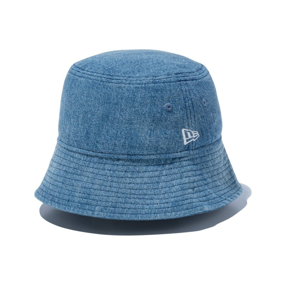 ★韓国の人気★【New era】★Woven Label Washing Bucket Ha.t★ New era Bucket hat 01 Sailor Brim BLACK LABEL FW24 Washed