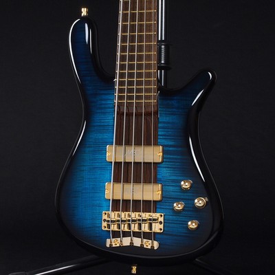 Warwick Custom Shop Master Built Streamer Stage i Blue Blackburst Transparent