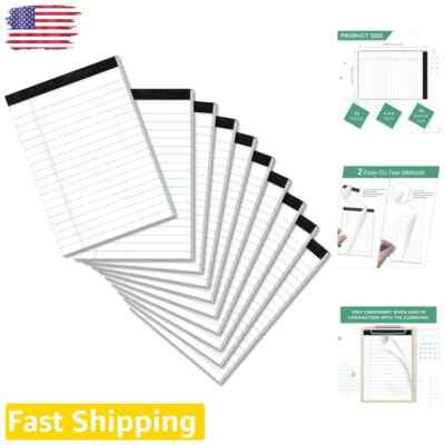 Professional 10-Pack Mini Legal Pads - College Ruled 4x6 Inch Note Pads