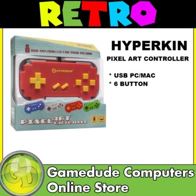 HYPERKIN PC/MAC USB Pixel Art Controller Red MODEL: M06096-RD 813048014225 (F05)