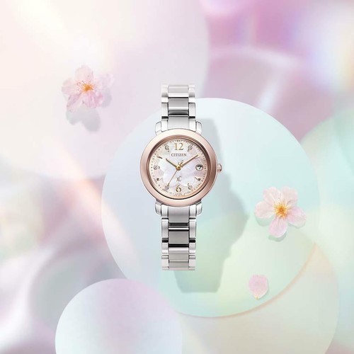 Pre-owned Citizen Es9445-65w [xc Hikari Collection Titania Happy Flight 25 Anniversary]