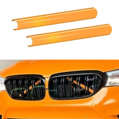 Grill Bar V Brace For BMW F30 1 2 3 Series Front Grille Trim Strips Cover Orange