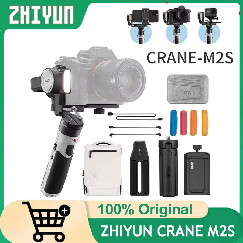 CRANE M2S 3-Axis Mirrorless Cameras Gimbal Handheld Stabilizer for Sony Canon Ac