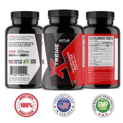 ANTLS Supplements Xtreme Stamina Men's Testosterone Booster - 60 Caps Pack of 1