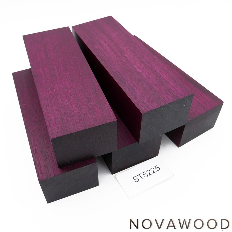 Amaranth Stabilisiert Messer Griff Holz Wood Stabilized Purpleheart St5225