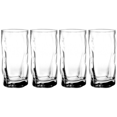 Bormioli Rocco Sorgente Cooler Glasses Set of 4 Kitchen Drinkware