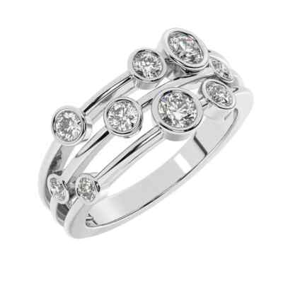 Best Deal of the Day: 2.00ct Natural Round Diamond Bubble Ring in 18k White Gold