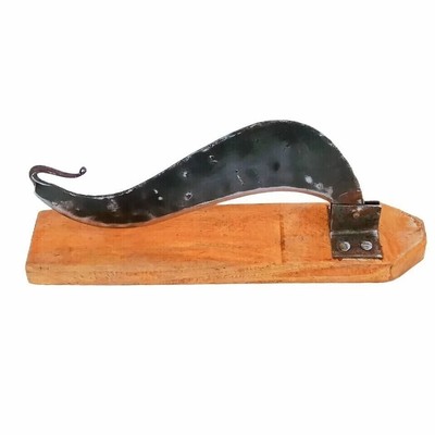 Wooden Vegetable Boti Fish Cutter Bonti Chopper Peeta Kathi Indian knife Kitchen