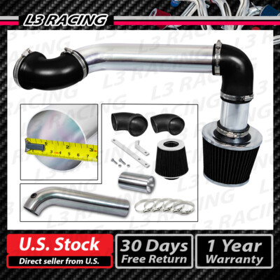 BLACK COLD AIR INDUCTION INTAKE KIT+FILTER FOR CHEVY 95-97 CAMARO 3.8L V6