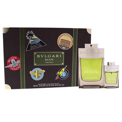 Bvlgari Man Wood Essence 2 PCS Eau de Parfum Men Gift Set 