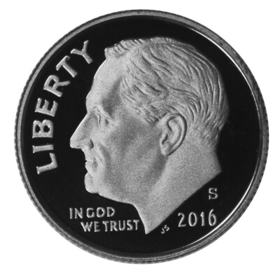 2016-S Roosevelt Dime Clad DCAM Proof 10C