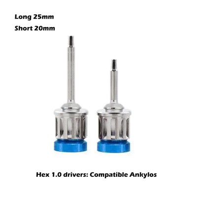 Dental FITAnthogyr Implant Abutment Hand Driver Screwdriver Stainless Long&Short