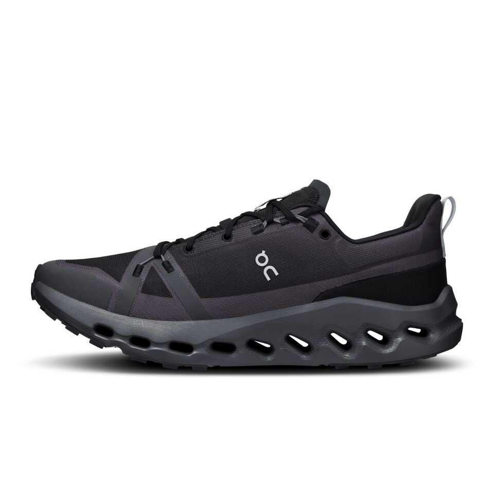 Pre-owned On Cloudsurfer Trail Waterproof Black Eclipse 3me10270106 Men's Size