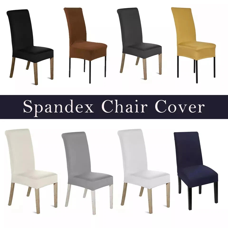 Spandex Chairs Covers Stretch Dining Chair Cover Wedding Banquet Slipcover UK