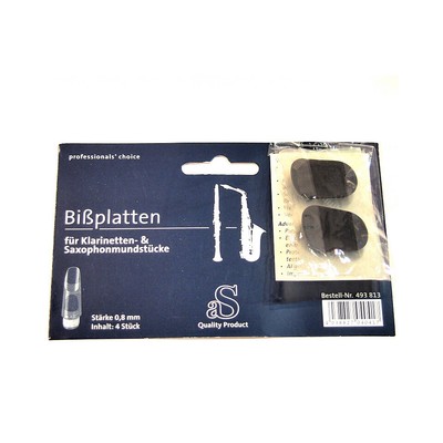 Bissplatte Arnolds & Sons 0,8mm Bißplatte Bissplatten Bissgummis Bissplättchen N