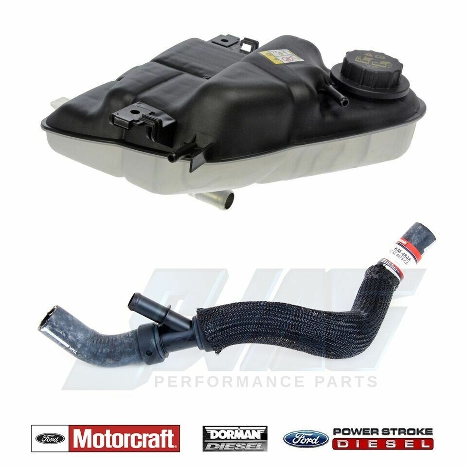 05-07 Ford 6.0 6.0L Powerstroke Diesel Overflow Tank Degas Bottle & Hose with Y