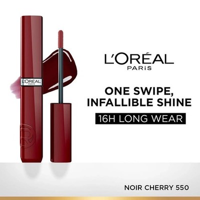 L'Oréal Paris Infallible Resistance Lacquer lipstick - 550 Noir Cherry, 4ml