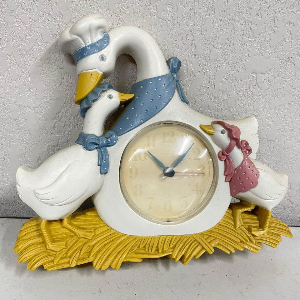 【archive】90s New balance Wall-clock 非売品 VTG 1987 Working Wall Clock - Mama & Baby Geese Goose