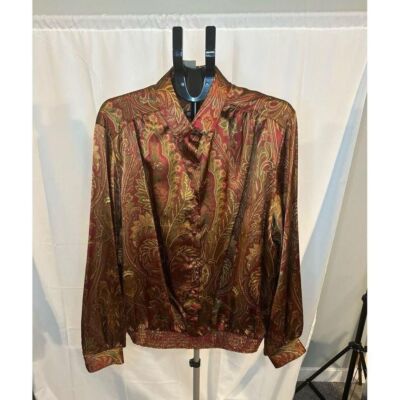 Vintage Ms Russ long sleeve blouse shirt NWT 24w