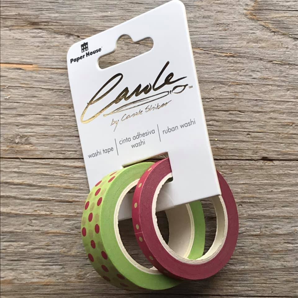 Paper House Red and Green Dots By Carol Shiber Washi Tape Christmas Holiday