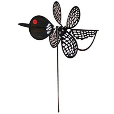IN THE BREEZE BABY BIRD WIND SPINNER WHIRLIGIG YARD GARDEN STAKE DECOR CHOICE!