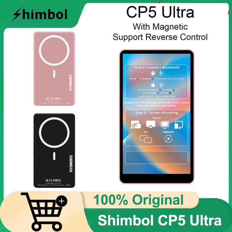 CP5 Ultra Smartphone Selfie Screen With MagSafe Magnetic Support Reverse Control