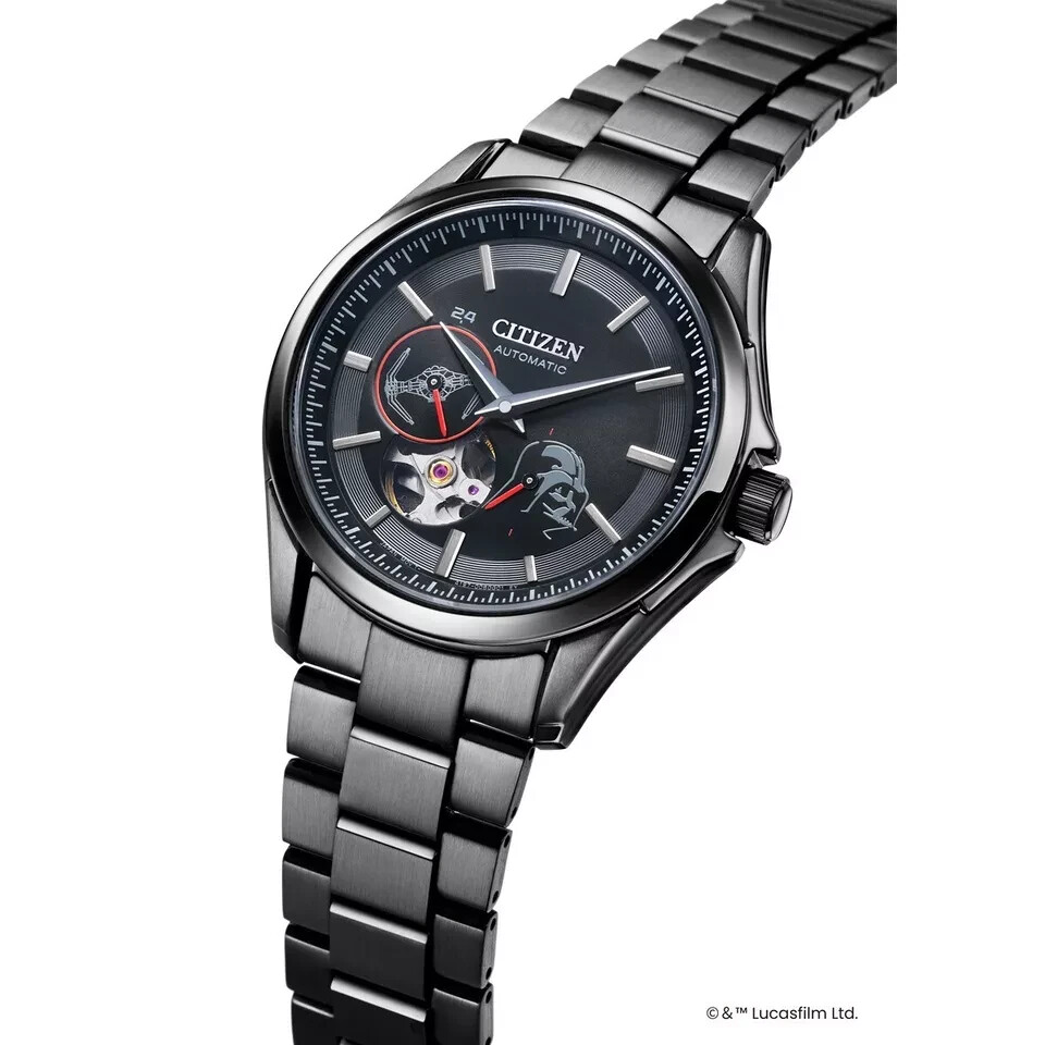 Pre-owned Citizen Collection Np1015-66e Darth Vader Limited Edition Automatic Watch Mens