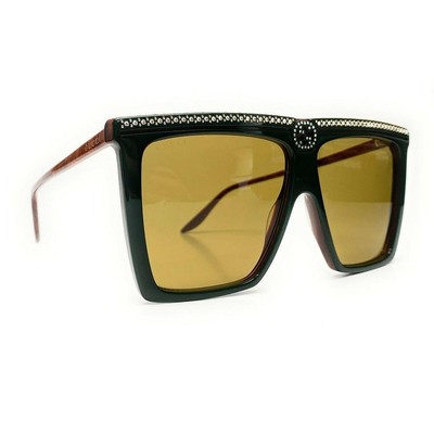 GUCCI GUCCI GG0733S-005-62 GREEN SUNGLASSES