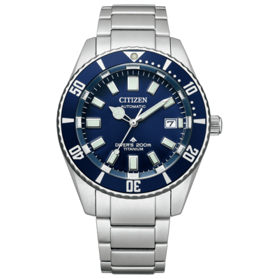 Pre-owned Citizen Promaster Nb6021-68l Titanium Mechanical Automatic Diver 200m Watch