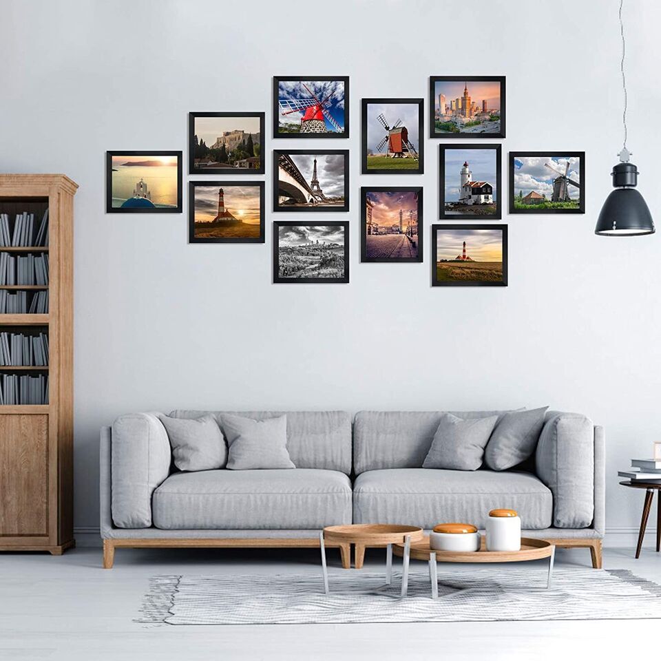 CUSTOM 8X10" PHOTO PICTURE IMAGE  w/ FRAME PRINT YOUR OWN ART POSTER bl