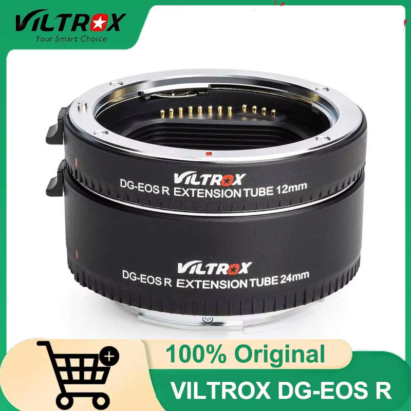 VILTROX DG-EOS R Metal Mount Auto Focus Macro Extension Tube Adapter Ring(12mm+2