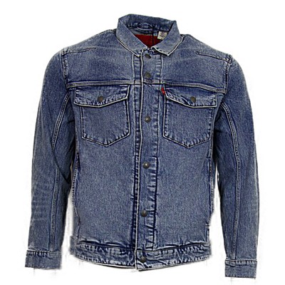 

Мужская джинсовая куртка Levis Джинсовая верхняя одежда на пуговицах с двумя передними карманами, Light blue