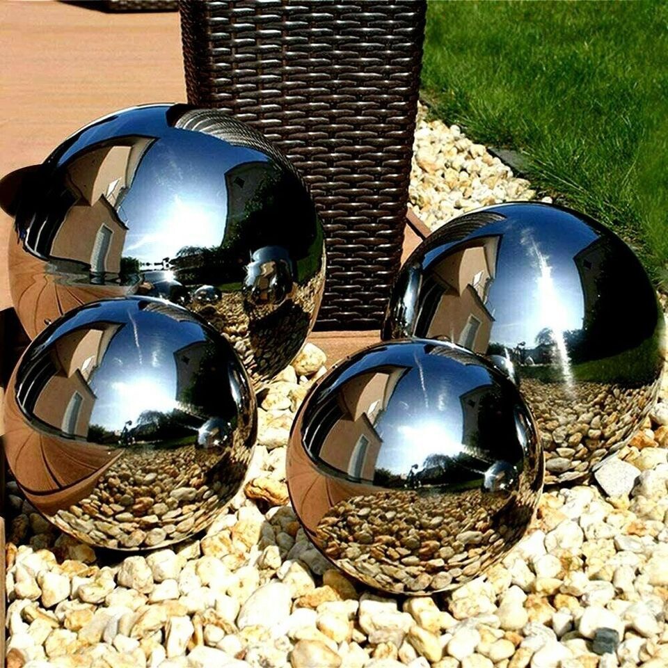 4 Stainless steel gazing balls in Timperley, Manchester Gumtree