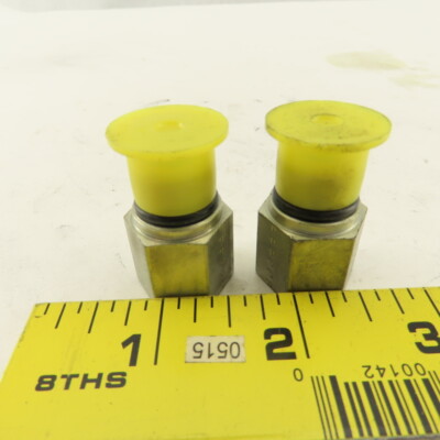 9/16-18 (-6) Male O-Ring Boss x 1/4-18 Female Hydraulic Fitting Lot Of 2