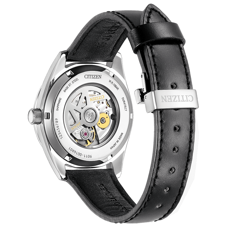 Pre-owned Citizen Collection Nb1060-04a Men's Wrist Watch Silver Leaf Lacquer Dial Model N