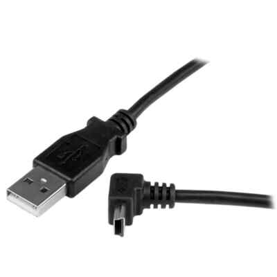 Mini USB Cable 1M a to Up Angle Mini B Black Up Angled USBAMB1MU