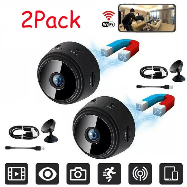 Mini Wireless 1080P Hidden Camera Wifi IP Home Security HD Night Vision Cam US - Image 77