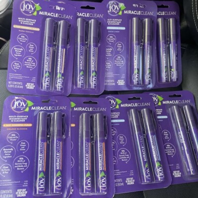 Joy Mangano Miracle Clean Warm Vanilla Multi-Surface Disinfectant Spray 8 Pack