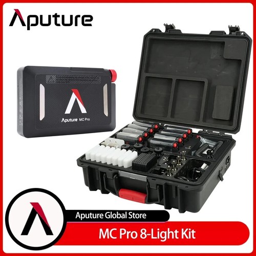 AputureMC PRO 8Light Kit磁着設計撮影ライト充電ケース付き MC Pro 8-Light Kit | Aputure
