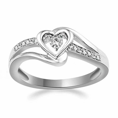 1.20 Ct Round Lab-Created Diamond Solitaire Wedding Ring 14k White Gold Plated