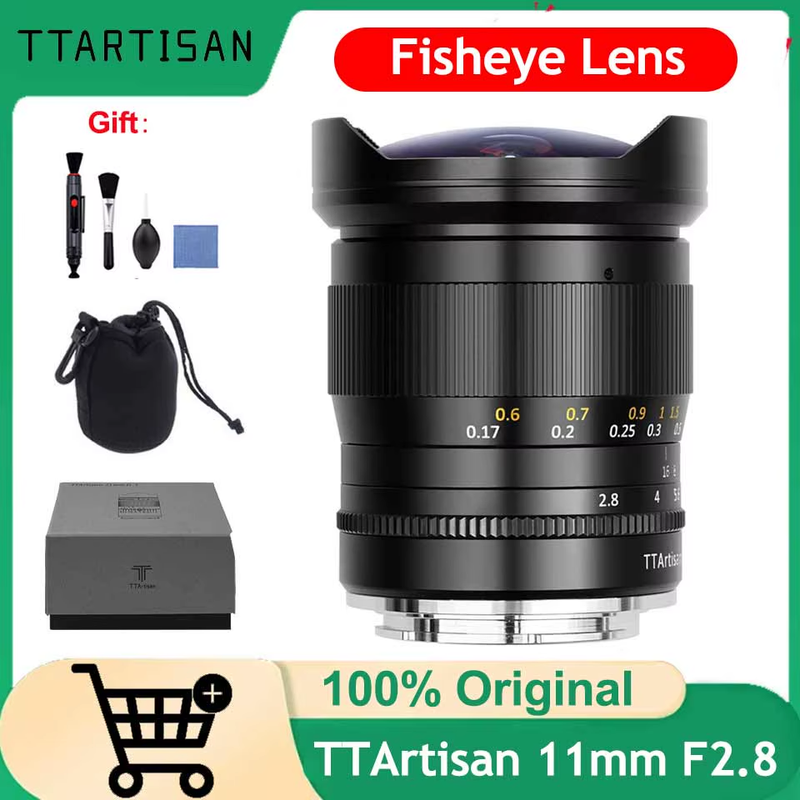 11mm F2.8 Full Frame Ultra-Wide Fisheye Lens Sony E Canon EF R Fuji GFX Nikon Z