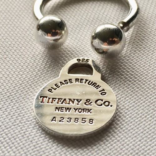 NICE Genuine Tiffany & Co. RETURN TO TIFFANY Love HEART CHARM Key Ring STERLING
