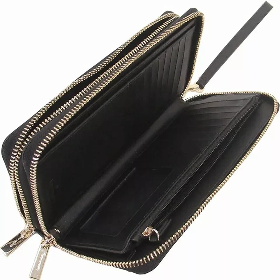 Kate Spade Staci Large Carryall Black Leather Wristlet WLR00631 NWT $239 Retail